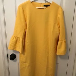 Golden Yellow Bell Sleeve Zara Dress